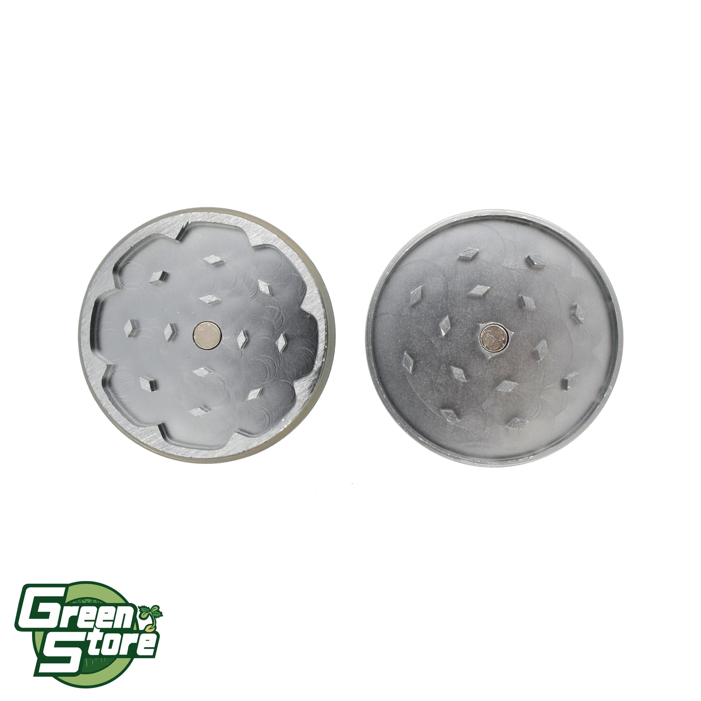Grinder Black Leaf 2 Fasi Argento