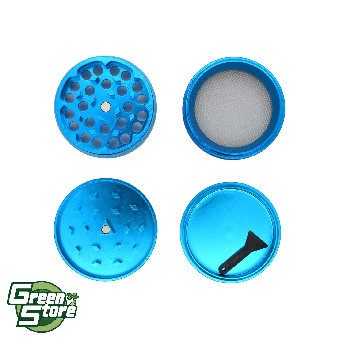 Grinder Black Leaf 4 Fasi Azzurro