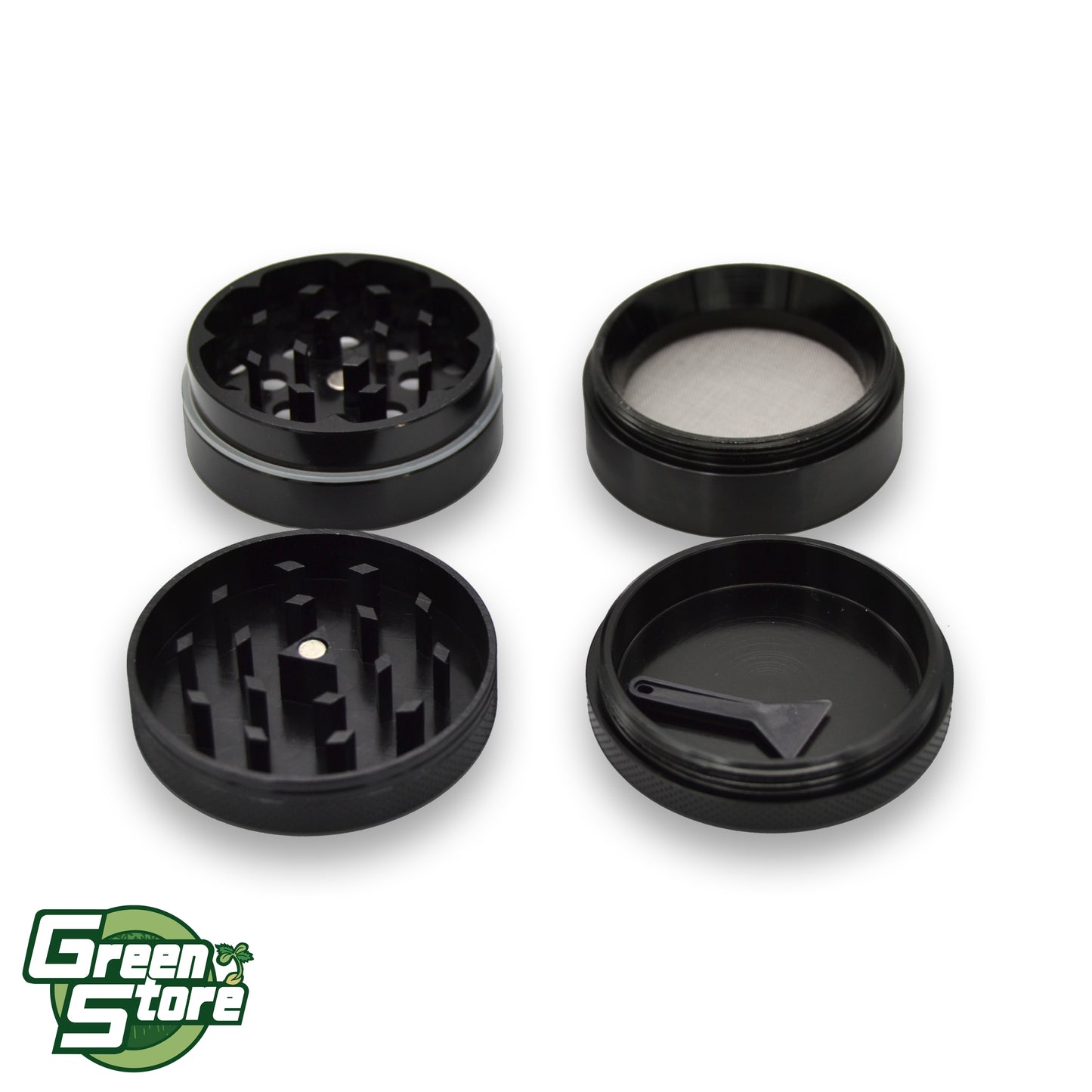 Grinder Black Leaf 4 Fasi Nero